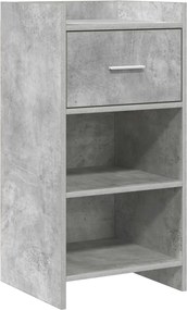 vidaXL Πλαϊνό γραφείο Γκρι Σκυροδέματος 40 x 36 x 80 εκ