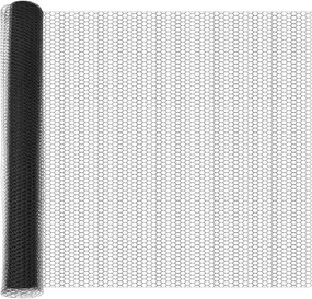 vidaXL Στύλος Περιφράξεων Γκρι 10 x 1 m (25 mm δίκτυο) Χάλυβας και PVC