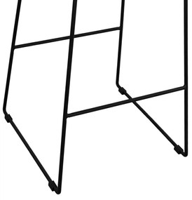 ΣΚΑΜΠΟ ΜΕΤΑΛΛΙΚΟ ALLEGRA HM5641 ΜΕ WICKER ΣΕ ΜΠΕΖ ΑΠΟΧΡΩΣΗ 49x50x76 εκ.