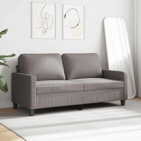 vidaXL Καναπές Διθέσιος Taupe 140 εκ. Υφασμάτινος