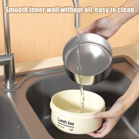 Σετ 3 Δοχεία Φαγητού Inox 1540ml σε Θερμική Τσάντα