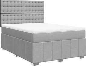 vidaXL Κρεβάτι Boxspring με Στρώμα Αν. Πράσινο 160x200εκ Υφασμάτινο