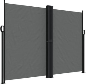 vidaXL Σκίαστρο Πλαϊνό Συρόμενο Ανθρακί 180 x 600 εκ.