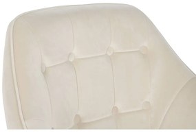 Κάθισμα DKD Home Decor Κρεμ Χρυσό Μέταλλο 74 x 74 x 90 cm