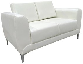 ΚΑΝΑΠΕΣ ΔΙΘΕΣΙΟΣ ARTELIBRE ELFRIC ΛΕΥΚΟ PU 142X81X81CM