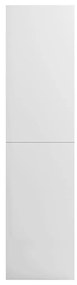 vidaXL Ντουλάπα Γυαλιστερό Λευκό 100 x 50 x 200 εκ. από Μοριοσανίδα