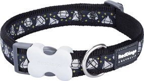 Κολλάρο Σκύλου Red Dingo STYLE DIAMOND 15 mm x 24-36 cm Μαύρο