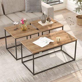 Τραπεζάκι Σαλονιού Atlantic Πεύκο REVIS 50x50x47.8