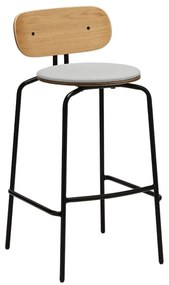 Σκαμπό Μπαρ Curious 5918-3C719-03 49.5x52x98.7cm Black Sterling
