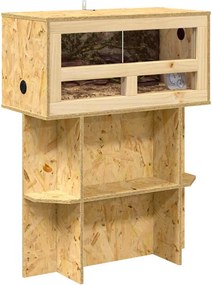 vidaXL Terrarium Καφέ 60 x 30 x 80 εκ OSB