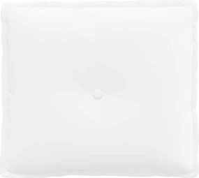 vidaXL Μαξιλάρι Πλάτης Λευκό 50 x 19 x 45 εκ ύφασμα