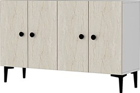 Console Pella 120 - White, Travertine White
Travertine