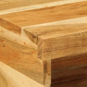 Επίτοιχο ντουλάπι τηλεόρασης 40x30x19 cm Μασίφ ξύλο ακακίας - Καφέ