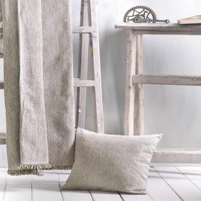 Ριχτάρι Tempe Beige Ρυθμός Πολυθρόνα 160x180cm Chenille,Cotton,Polyester