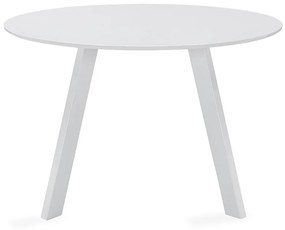 Τραπέζι Riverton 495, Άσπρο, 76cm, Ινοσανίδες μέσης πυκνότητας, Μέταλλο