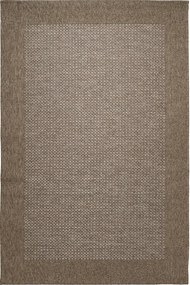 Χαλί Kimolos 20224 VH7-Y Brown-Beige Βιοκαρπέτ 80X150cm