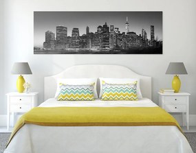 Κέντρο εικόνας της Νέας Υόρκης σε ασπρόμαυρο - 150x50