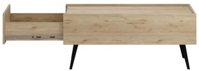 Τραπέζι σαλονιού με συρτάρι Tema σε oak απόχρωση 103x60x44εκ 103x60x44 εκ.