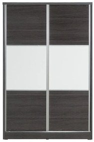 Wardrobe with 2 sliding doors Griffin in wenge eo colour 121x56.5x180.5cm 121x56.5x180.5 εκ.