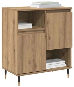 vidaXL Πλαϊνό γραφείο artisan δρυς 60 x 35 x 70 cm Επεξεργασμένο ξύλο