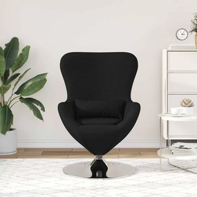 vidaXL Κάθισμα-αυγό Μαύρο 63 x 73 x 90 εκ ύφασμα