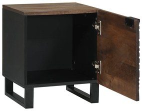 vidaXL Κομοδίνο  40 x 33.5 x 46 εκ. - Φτιαγμένο από ξύλο μάγκο