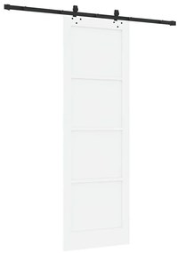 vidaXL Συρόμενη Πόρτα Λευκό και μαύρο 78 x 232 cm