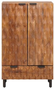 vidaXL Highboard με συρτάρι Καφέ Φινίρισμα Ακακίας 60 x 33 x 100 εκ.