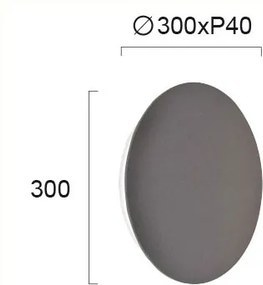 Απλίκα Τοίχου LED Viokef Kyklos Concrete 4193802