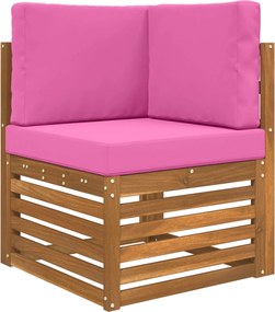 vidaXL Μαξιλάρι Καναπέ Εξωτερικού Χώρου 3 pcs Ροζ Πολυεστέρας