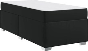vidaXL Σκελετός Κρεβατιού με στρώμα Μαύρο 100 x 200 cm ύφασμα