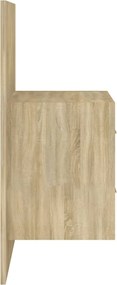 vidaXL Κομοδίνα Επιτοίχια 2 τεμ. Sonoma Δρυς