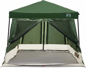 vidaXL Σετ Σκηνών Κατασκήνωσης 2 pcs Πράσινο Ταφτάς και Υφάσματα