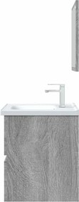 vidaXL Σετ Επίπλων Μπάνιου 2 Τεμαχίων Γκρι sonoma από Τεχν. Ξύλο