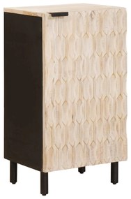 vidaXL Πλαϊνό γραφείο Λευκό Φινίρισμα Καθαρισμού 40 x 33 x 75 εκ.