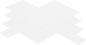 vidaXL Πλακάκι ψαροκόκαλο 20 pcs Λευκό 30 x 30 cm Πολυουρεθάνη και PET