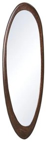 Καθρέπτης Τοίχου Ξύλο Μάνγκο Οβάλ 31x100cm Portland Affari Of Sweden -089-237-00-Σκ. καφέ 089-237-00