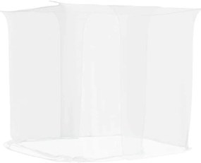 vidaXL Κουνουπιέρα Κρεμαστή 156 Λευκή 220x200x210 εκ. από Δίχτυ