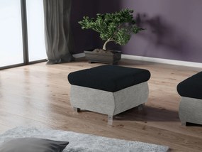 Πουφ Bangkok -Μαύρο - Γκρι