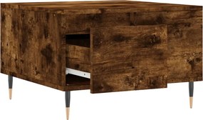 vidaXL Τραπεζάκι Σαλονιού Καπνιστή Δρυς 55x55x36,5εκ. Επεξεργασμ. Ξύλο