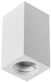 Γύψινο Σποτ Οροφής GU10 7x7 H11 21-11015 Lumen-21-11015-Λευκό 21-11015