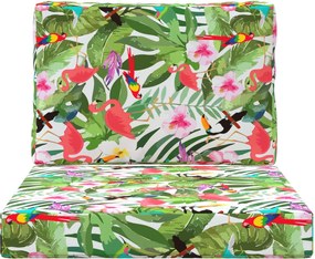 vidaXL Μαξιλάρι Καναπέ Εξωτερικού Χώρου 2 pcs πολύχρωμο Πολυεστέρας