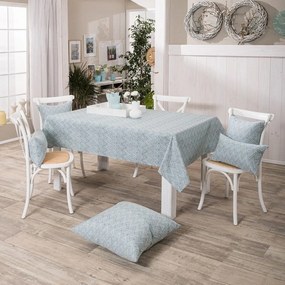 Τραπεζομάντηλο Rota 05 Blue Teoran 135X220 Ακρυλικό,Βαμβάκι, Polyester