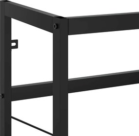 vidaXL Έπιπλο Μπάνιου Μαύρο 59 x 38 x 83 εκ. Σιδερένιο