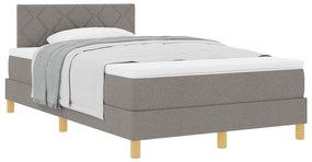 vidaXL Κρεβάτι Ελατηρίου με Στρώμα Ταπουμε 120x200 εκ. Ύφασμα