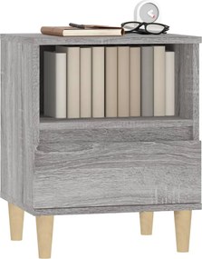 vidaXL Κομοδίνο Γκρι Sonoma 40x35x50 εκ.