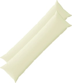 vidaXL Κάλυμμα Μαξιλαριού 2 pcs HEERLEN Κρεμ 40 x 145 εκ. Πολυεστέρας