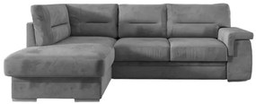 Γωνιακός καναπές κρεβάτι Vanty με αποθηκευτικό χώρο, σκούρο γκρι 252x178x90cm Αριστερή γωνία – MAT-TED-0211