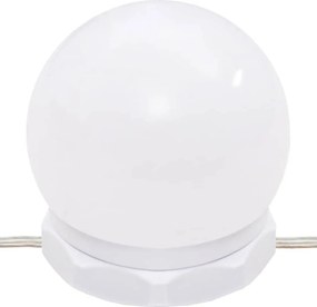 vidaXL Μπουντουάρ με LED Φώτα Λευκό 96x40x142 εκ.