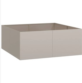 vidaXL Γλάστρα Κήπου Σκ rusty 100 x 100 x 40 cm